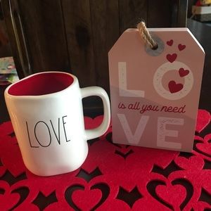 Rae Dunn LOVE MUG & all you need LOVE SIGN